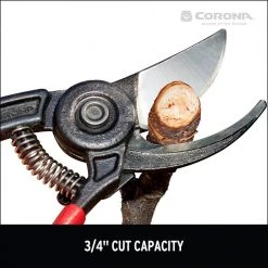 ErgoACTION 2.875 in. High Carbon Steel Blade with Full Steel Core Handles Bypass Hand Pruner by Corona -GARDEN TOOLS Shop corona pruning shears bp 3640 1d 1000