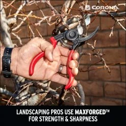 ErgoACTION 2.875 in. High Carbon Steel Blade with Full Steel Core Handles Bypass Hand Pruner by Corona -GARDEN TOOLS Shop corona pruning shears bp 3640 e1 1000