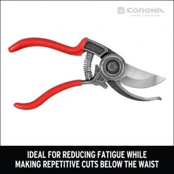 ErgoACTION 3.125 in. High Carbon Steel Blade with Full Steel Core Handles Bypass Hand Pruner by Corona -GARDEN TOOLS Shop corona pruning shears bp 3670 40 1000