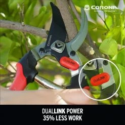 DualLINK 2.625 in. High Carbon Steel Blade with Full Steel Core Handles Bypass Hand Pruner by Corona -GARDEN TOOLS Shop corona pruning shears bp 4314d e1 1000