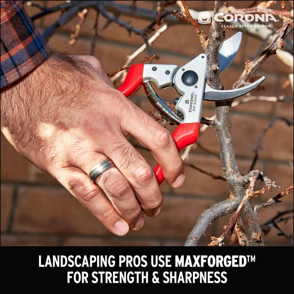 2.625 in. Angled High Carbon Steel Blade with Forged Aluminum Handles Right-Handed Bypass Hand Pruner by Corona 4 2.625 in. Angled High Carbon Steel Blade with Forged Aluminum Handles Right-Handed Bypass Hand Pruner by Corona - Image 2