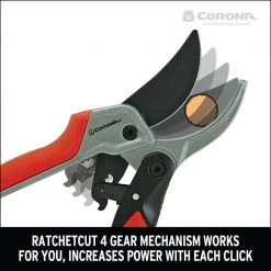 RatchetCUT 3 in. High Carbon Steel Blade with Ergonomic ComfortGEL Grips Bypass Hand Pruner by Corona -GARDEN TOOLS Shop corona pruning shears rp 4224d 66 1000