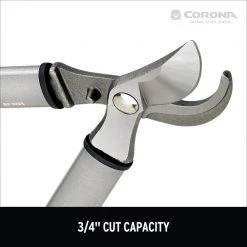 ClassicCUT 2.375 in. High Carbon Steel Blade with Forged Aluminum Handles Two-Handed Bypass Pruner by Corona -GARDEN TOOLS Shop corona tree pruners bp 3225d a0 1000