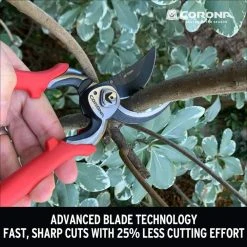 ProCUT 3 in. High Carbon Steel Blade with Full Steel Core Handles Bypass Hand Pruner by Corona -GARDEN TOOLS Shop corona tree pruners bp 7200cch 1d 1000