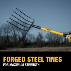 52 in. Fiberglass Handle 5-Tine Garden Fork by DEWALT -GARDEN TOOLS Shop dewalt garden forks dxlha2615 44 1000