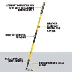 53 in. Fiberglass Handle Mortar Hoe by DEWALT -GARDEN TOOLS Shop dewalt garden hoes dxlha2614 fa 1000