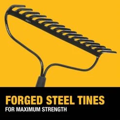 60 in. Fiberglass Handle 16-Tine Bow Rake by DEWALT -GARDEN TOOLS Shop dewalt landscaping rakes dxlha2606 fa 1000