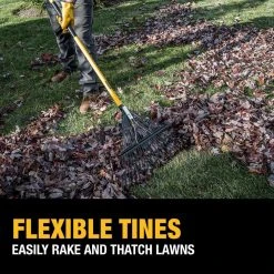 53 in. Fiberglass Handle 24-Tine Steel Leaf Rake by DEWALT 22 53 in. Fiberglass Handle 24-Tine Steel Leaf Rake by DEWALT -GARDEN TOOLS Shop dewalt leaf rakes dxlha2608 76 1000