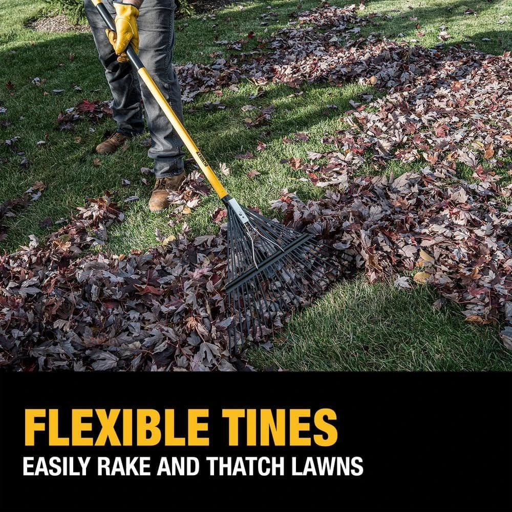 53 in. Fiberglass Handle 24-Tine Steel Leaf Rake by DEWALT 12 53 in. Fiberglass Handle 24-Tine Steel Leaf Rake by DEWALT - Image 10
