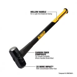 8 lb. Sledge Hammer by DEWALT -GARDEN TOOLS Shop dewalt sledge hammers dwht56028 e1 1000