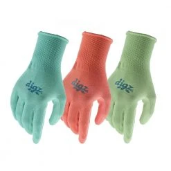 Women's Large Nitrile Coated Gloves (3-Pack) by Digz