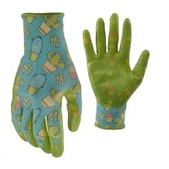 Youth Girls Nitrile Coated Garden Gloves by Digz
