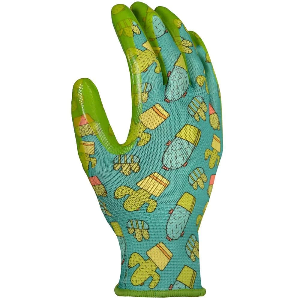 Youth Girls Nitrile Coated Garden Gloves by Digz 3 Youth Girls Nitrile Coated Garden Gloves by Digz