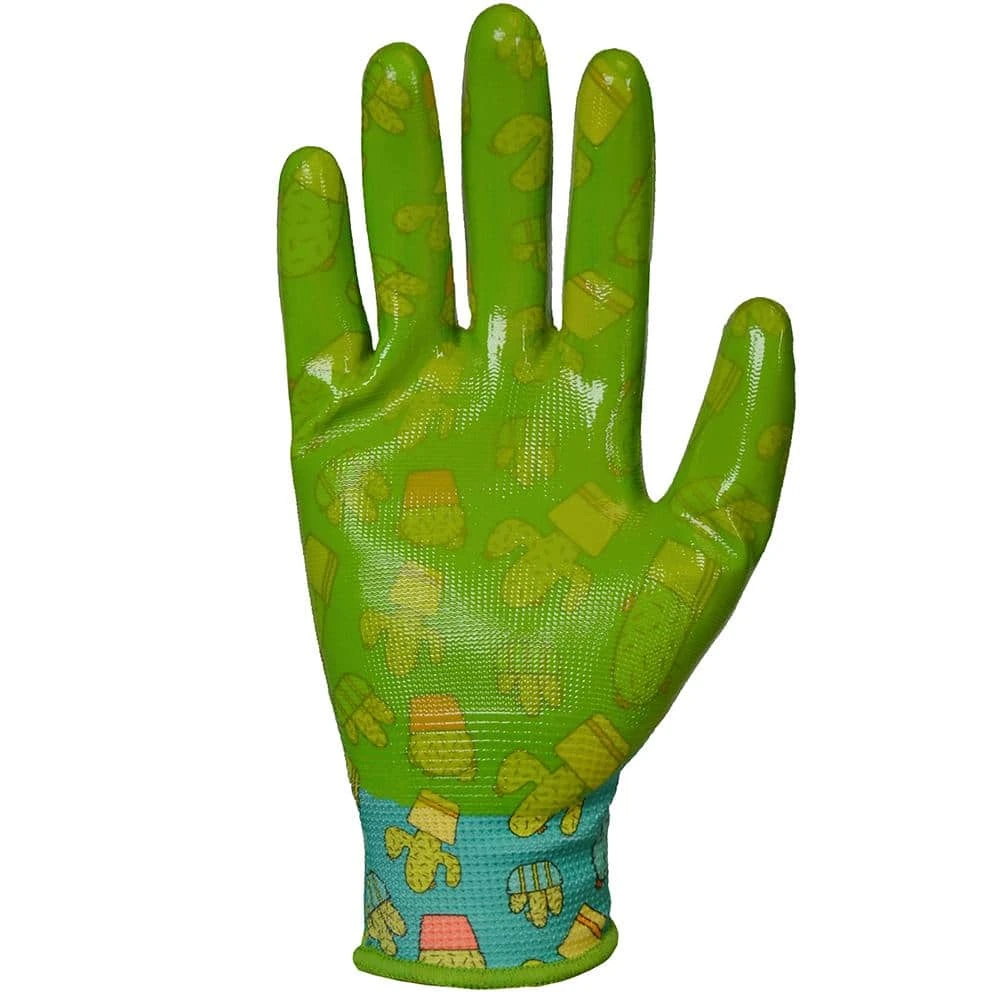 Youth Girls Nitrile Coated Garden Gloves by Digz 4 Youth Girls Nitrile Coated Garden Gloves by Digz - Image 2