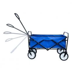 Belle Garden Shopping Folding Wagon Beach Cart in Blue by DIRECT WICKER -GARDEN TOOLS Shop direct wicker garden carts w22701512 1f 1000