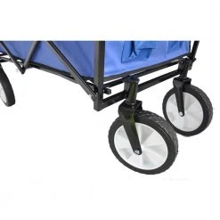 Belle Garden Shopping Folding Wagon Beach Cart in Blue by DIRECT WICKER -GARDEN TOOLS Shop direct wicker garden carts w22721200 1f 1000