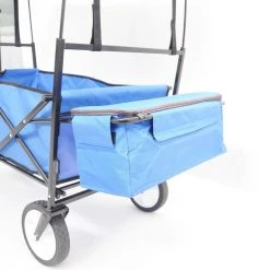 Belle Garden Shopping Folding Wagon Beach Cart in Blue by DIRECT WICKER -GARDEN TOOLS Shop direct wicker garden carts w22721200 c3 1000