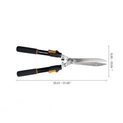 9 in. Power-Lever Steel Blade Telescoping Steel Handle Hedge Shears by Fiskars -GARDEN TOOLS Shop fiskars hedge shears 391690 40 1000