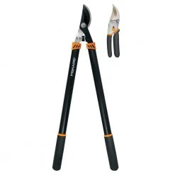 Fiskars 5.5 in. Bypass Pruner Plus Bypass Lopper Combo