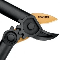 1-1/4 in. Cut Capacity, Titanium Coated Steel Blade, 15 in. PowerGear Anvil Lopper by Fiskars -GARDEN TOOLS Shop fiskars loppers 379722 1007 77 1000