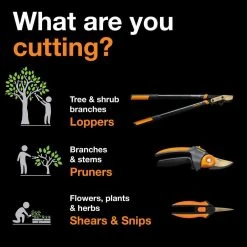 2 in. Cut Capacity Titanium Coated Blade,32 in.Length, PowerGear2 Bypass Lopper by Fiskars -GARDEN TOOLS Shop fiskars loppers 398542 1d 1000