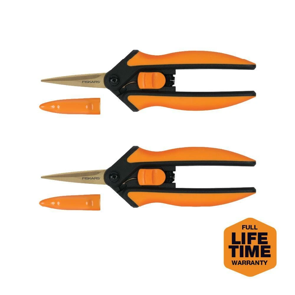 1.75 in. Titanium Coated Microtip Pruning Snip Pruning Shears (2-Pack) by Fiskars 3 1.75 in. Titanium Coated Microtip Pruning Snip Pruning Shears (2-Pack) by Fiskars