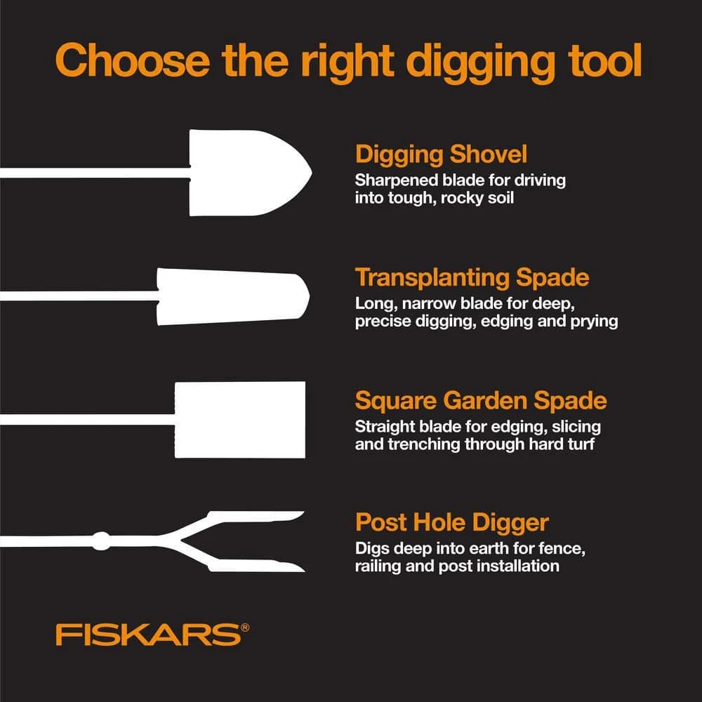 Steel D-handle Garden Spade by Fiskars 13 Steel D-handle Garden Spade by Fiskars - Image 11