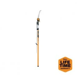 1.25 in. Cut Capacity Steel Titanium Coated Cutting Blade 15 in. Fiberglass/Alum Pole Chain Drive 16 ft. Tree Pruner by Fiskars