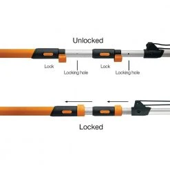 1.25 in. Cut Capacity Steel Titanium Coated Cutting Blade 15 in. Fiberglass/Alum Pole Chain Drive 16 ft. Tree Pruner by Fiskars -GARDEN TOOLS Shop fiskars tree pruners 394732 1003 66 1000