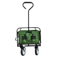 3 cu. ft. Outdoor Metal Folding Shopping Beach Utility Wagon Garden Cart in Green by Flynama 14 3 cu. ft. Outdoor Metal Folding Shopping Beach Utility Wagon Garden Cart in Green by Flynama -GARDEN TOOLS Shop flynama garden carts flw22702955q 66 1000