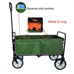3 cu. ft. Outdoor Metal Folding Shopping Beach Utility Wagon Garden Cart in Green by Flynama 19 3 cu. ft. Outdoor Metal Folding Shopping Beach Utility Wagon Garden Cart in Green by Flynama -GARDEN TOOLS Shop flynama garden carts flw22702955q fa 1000