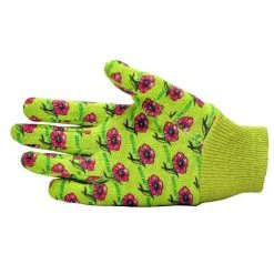 Soft Jersey Kids Green/Red/Blue Gloves (3-Pair) by G & F Products -GARDEN TOOLS Shop g f products gardening gloves 1823 3 1f 1000