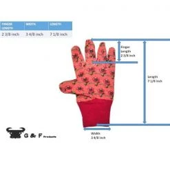 Soft Jersey Kids Green/Red/Blue Gloves (3-Pair) by G & F Products -GARDEN TOOLS Shop g f products gardening gloves 1823 3 44 1000