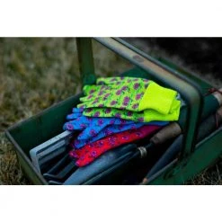 Soft Jersey Kids Green/Red/Blue Gloves (3-Pair) by G & F Products -GARDEN TOOLS Shop g f products gardening gloves 1823 3 76 1000