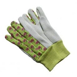 Medium Green/Red/Blue Women Soft Jersey Garden Gloves (3-Pair) by G & F Products -GARDEN TOOLS Shop g f products gardening gloves 1852 3 66 1000
