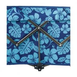 36 in. 7 cu. ft. Collapsible Fabric Garden Cart Beach Wagon with Storage Bag and Beverage Holders in Blue Flowers by BLISS HAMMOCKS -GARDEN TOOLS Shop garden carts bhw 100 bf 4f 1000