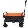 4.7 cu. ft. Metal Folding Wagon Shopping Beach Garden Cart Black by Unbranded -GARDEN TOOLS Shop garden carts ca rt black03 64 1000