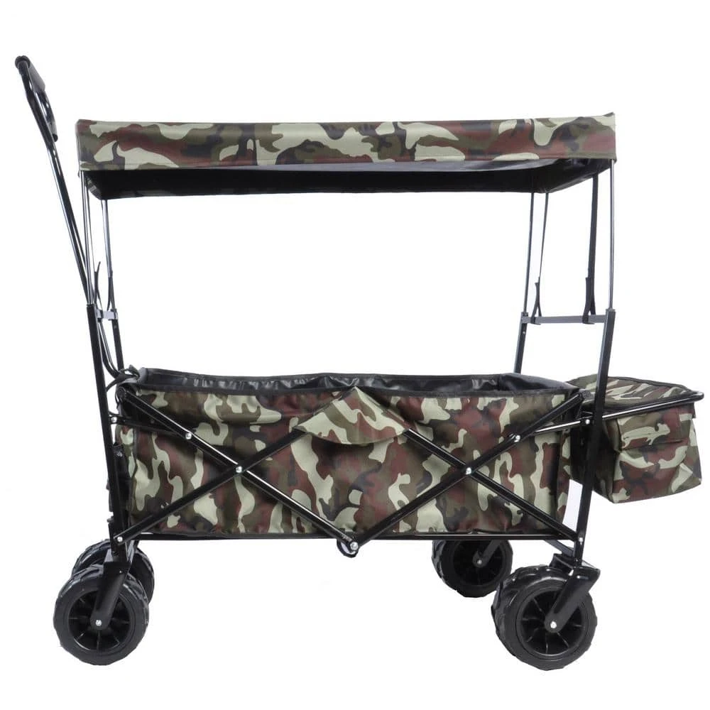 Serga 3.53 cu. ft. Foldable Portable Multifunction Steel Outdoor Camping Garden Cart Camouflage by Unbranded 3 Serga 3.53 cu. ft. Foldable Portable Multifunction Steel Outdoor Camping Garden Cart Camouflage by Unbranded