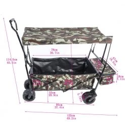 Serga 3.53 cu. ft. Foldable Portable Multifunction Steel Outdoor Camping Garden Cart Camouflage by Unbranded 14 Serga 3.53 cu. ft. Foldable Portable Multifunction Steel Outdoor Camping Garden Cart Camouflage by Unbranded -GARDEN TOOLS Shop garden carts cuu735609 fa 1000