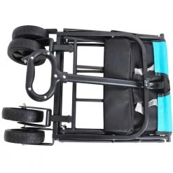 1.35 cu. ft. Black and Blue Fabric Steel Frame Folding Wagon Garden Cart for Shopping Beach by Unbranded -GARDEN TOOLS Shop garden carts cxxbk gi35705w227 cart01 fa 1000