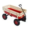 3 cu. ft. All-Terrain Steel and Wood Wagon Kids Children Garden Cart Air Tires Outdoor Blue by Afoxsos -GARDEN TOOLS Shop garden carts djmx727 64 1000