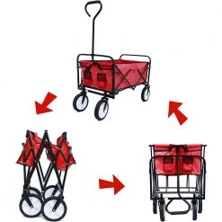 3.5 cu. ft. Steel Garden Cart, Red by Unbranded -GARDEN TOOLS Shop garden carts h d0102hapl6y 4f 1000