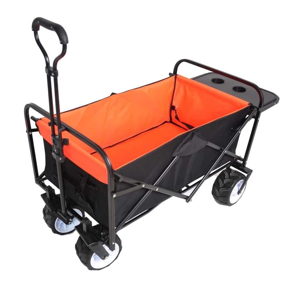3.7 cu.ft. Steel Garden Cart Heavy-Duty Folding Garden Portable Hand Cart by Unbranded 3 3.7 cu.ft. Steel Garden Cart Heavy-Duty Folding Garden Portable Hand Cart by Unbranded