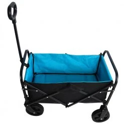 4.75 cu. ft. Steel Folding Wagon Shopping Beach Garden Cart by Afoxsos