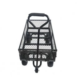 2.9 cu.ft. Steel Frame Laborsaving Wagon Cart Garden Cart Trucks in Black by Afoxsos -GARDEN TOOLS Shop garden carts hdmx1071 4f 1000