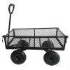 2.9 cu.ft. Steel Frame Laborsaving Wagon Cart Garden Cart Trucks in Black by Afoxsos -GARDEN TOOLS Shop garden carts hdmx1071 64 1000
