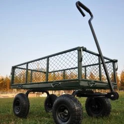 Wagon 3.5 cu. ft. Metal Garden Cart Trucks by Afoxsos -GARDEN TOOLS Shop garden carts hdmx409 76 1000