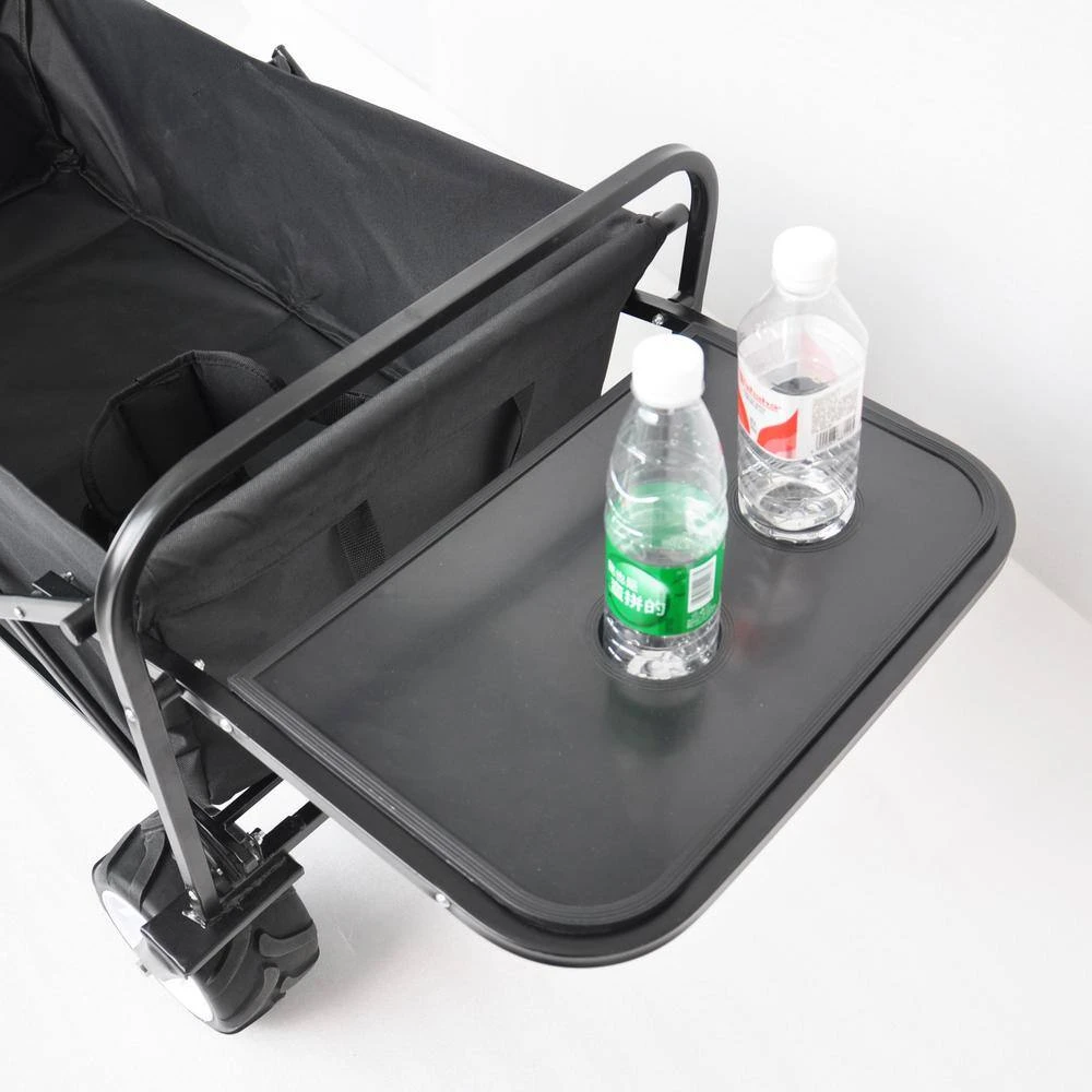 Folding 4 cu. ft. 600D polyester fabric Collapsible Garden Cart with Drink Holder, Adjustable Handles and Double Fabric by Afoxsos 7 Folding 4 cu. ft. 600D polyester fabric Collapsible Garden Cart with Drink Holder, Adjustable Handles and Double Fabric by Afoxsos - Image 5