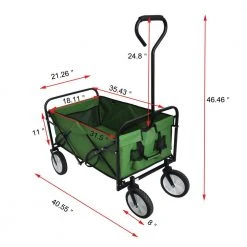3.6 cu. ft. Fabric Bin Garden Cart Folding Wagon Cart in Green by Afoxsos 14 3.6 cu. ft. Fabric Bin Garden Cart Folding Wagon Cart in Green by Afoxsos -GARDEN TOOLS Shop garden carts hdmx579 66 1000