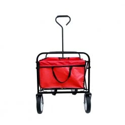 3.6 cu. ft. Steel Red Garden Cart Folding by Unbranded